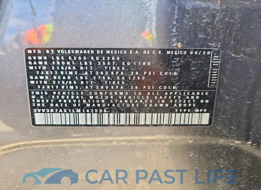 3VV3B7AX1LM142596# 13
