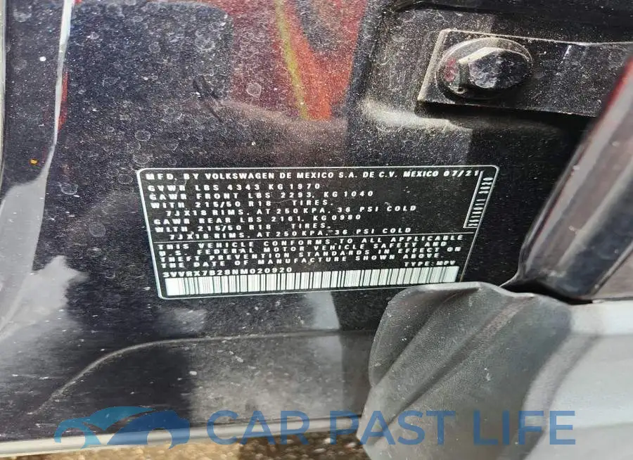 3VVRX7B28NM020920# 13