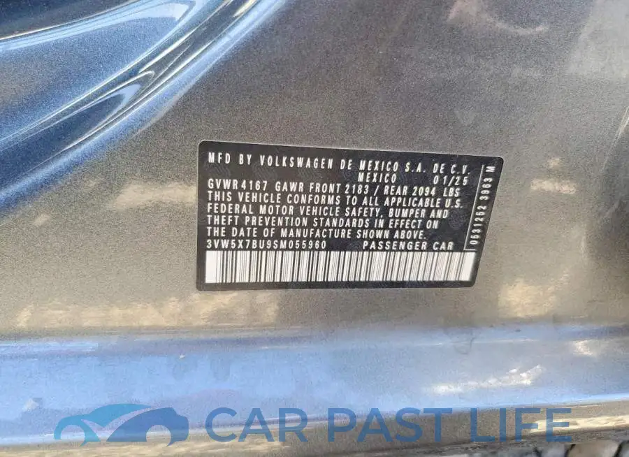 3VW5X7BU9SM055960# 12