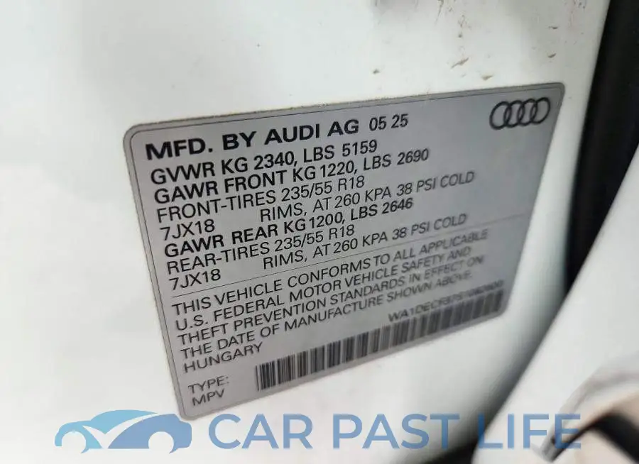 WA1DECF37S1082600# 13