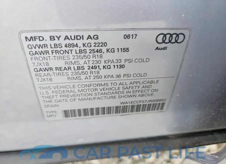 WA1ECCFS7JR008952# 14