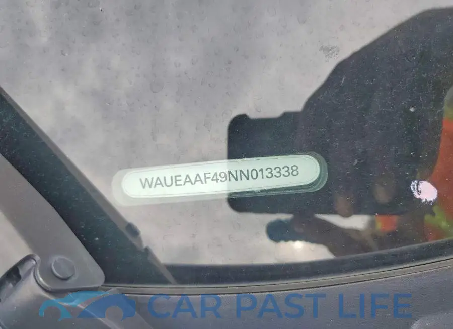 WAUEAAF49NN013338# 12