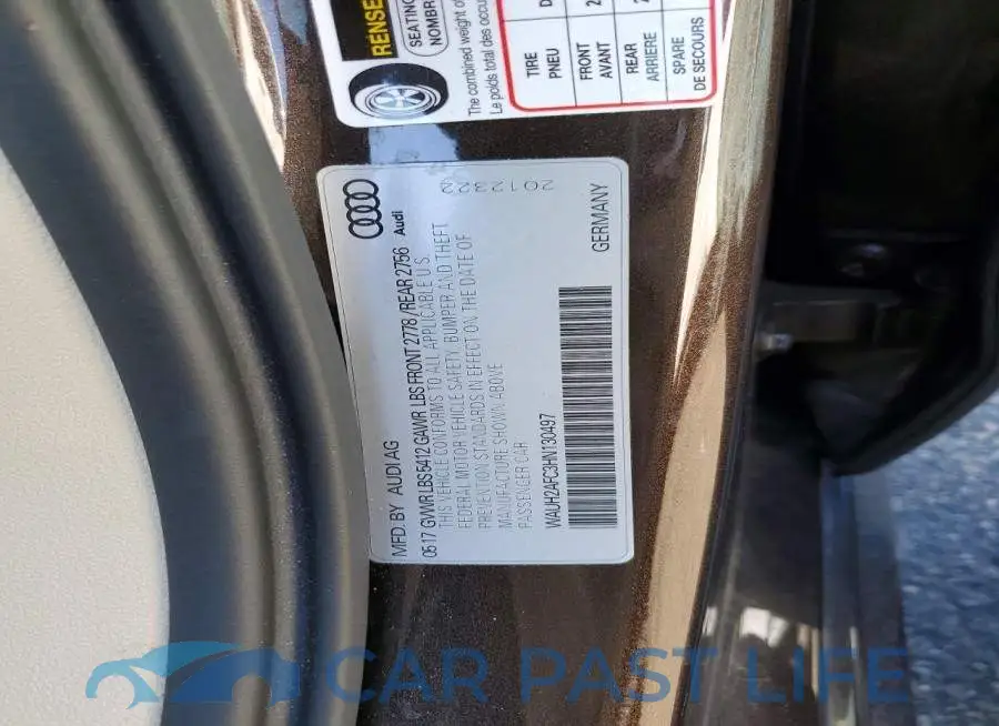 WAUH2AFC3HN130497# 12