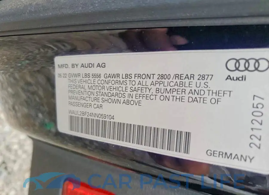 WAUL2BF24NN059104# 13