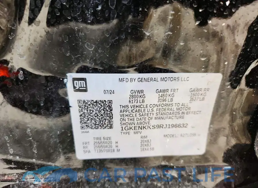 1GKENKKS9RJ196632# 13