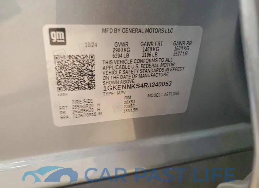 1GKENNKS4RJ240053# 13