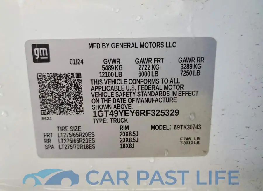 1GT49YEY6RF325329# 13