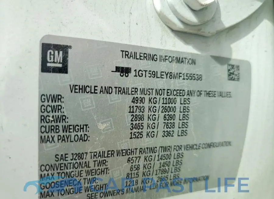 1GT59LEY8MF155538# 12