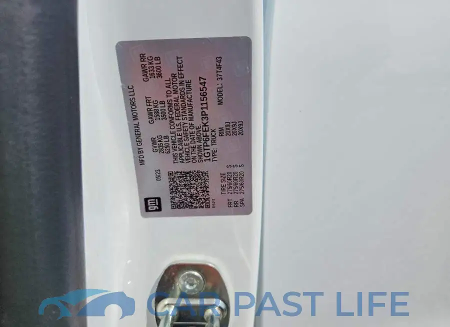 1GTP6FEK3P1156547# 12