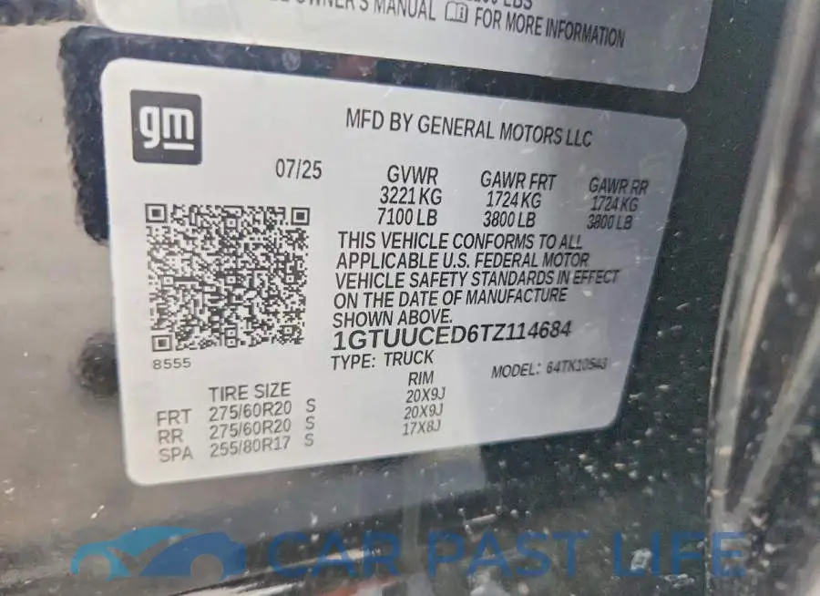1GTUUCED6TZ114684# 12