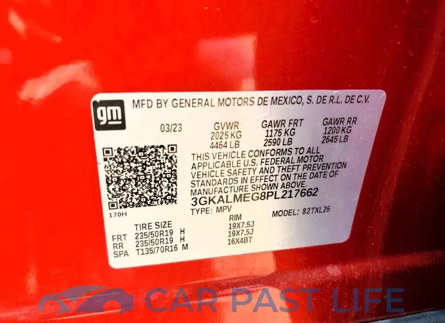 3GKALMEG8PL217662# 13