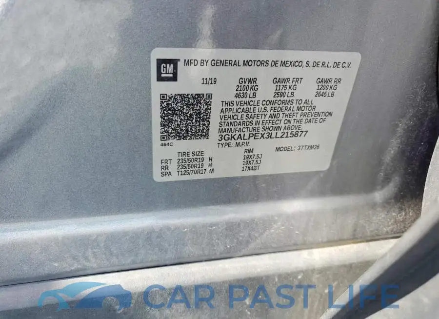 3GKALPEX3LL215877# 13
