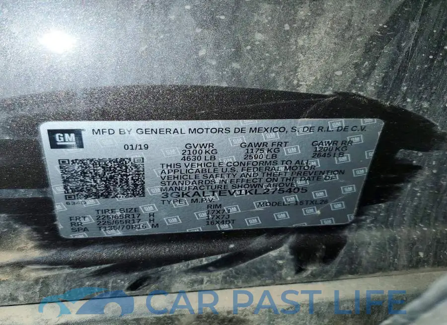 3GKALTEV1KL275405# 13