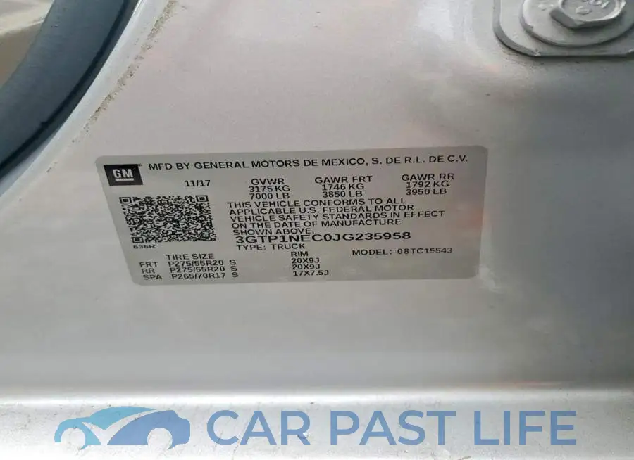 3GTP1NEC0JG235958# 12