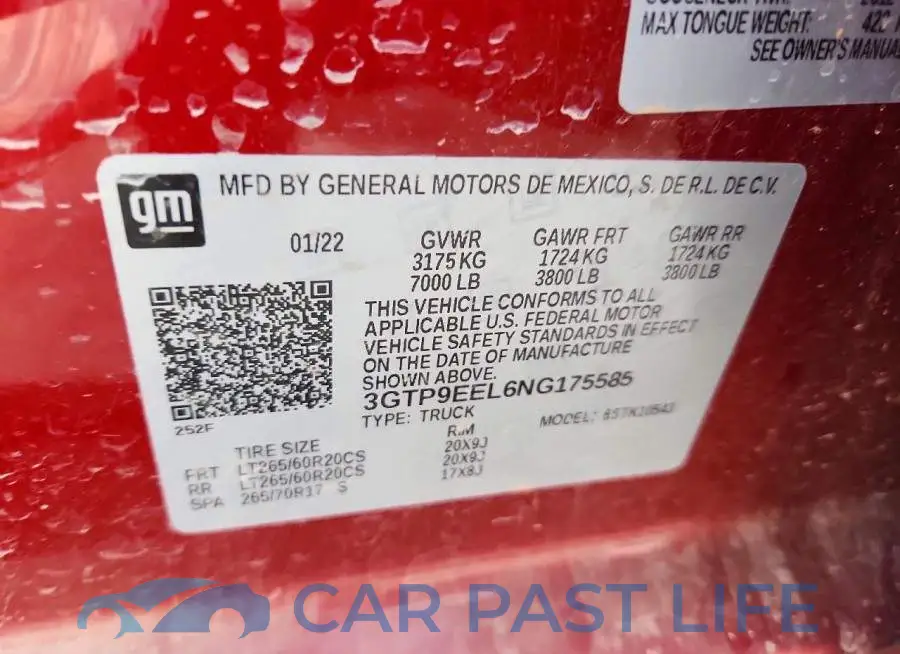 3GTP9EEL6NG175585# 13
