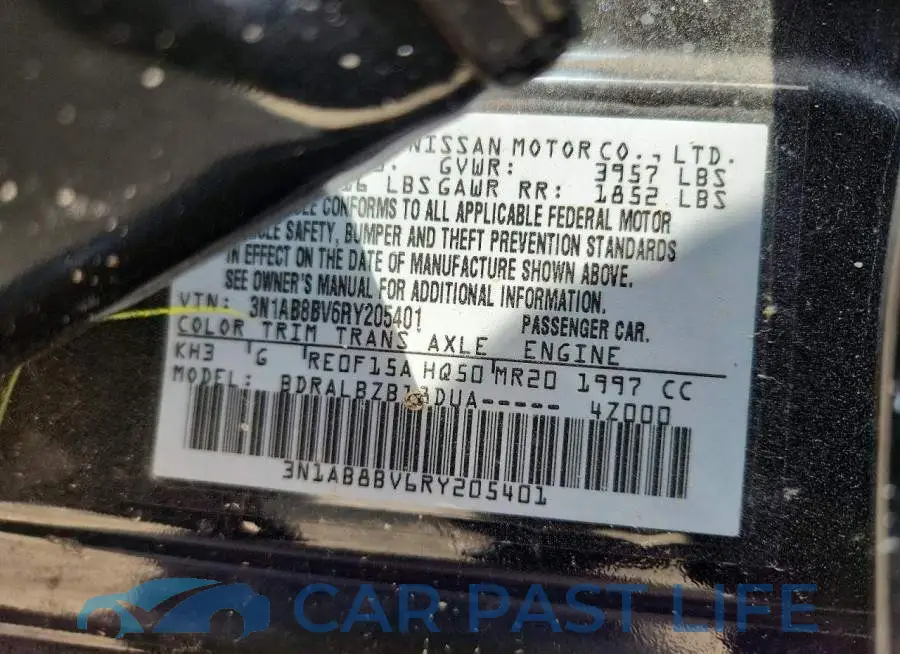 3N1AB8BV6RY205401# 12