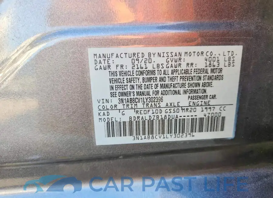 3N1AB8CV1LY302396# 13