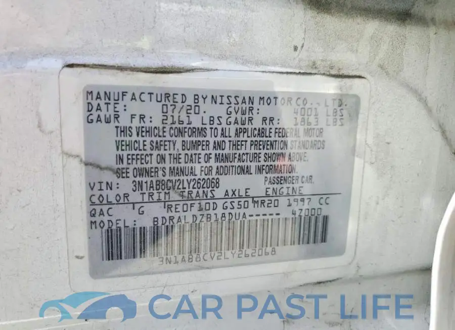 3N1AB8CV2LY262068# 12