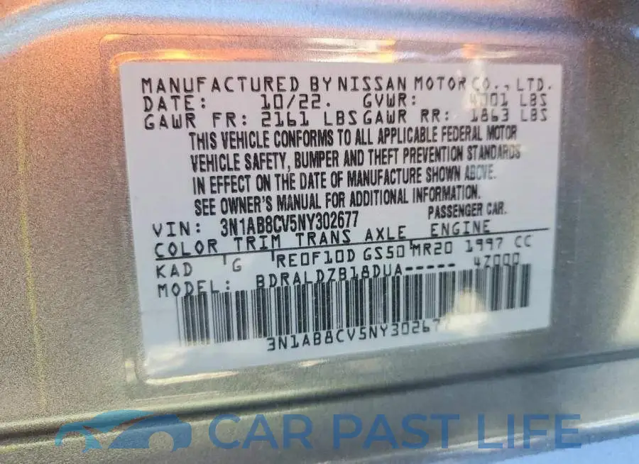3N1AB8CV5NY302677# 12