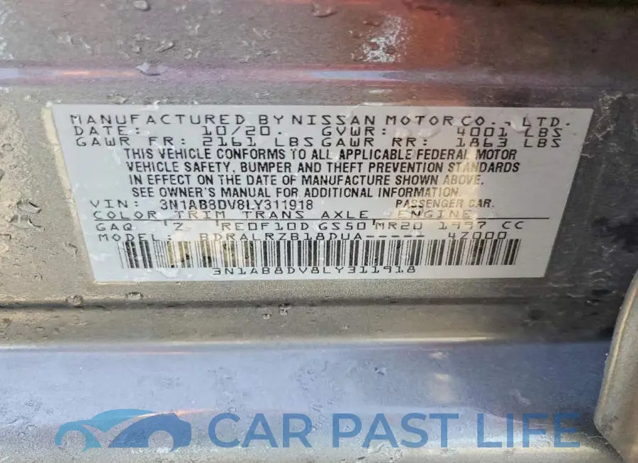 3N1AB8DV8LY311918# 12