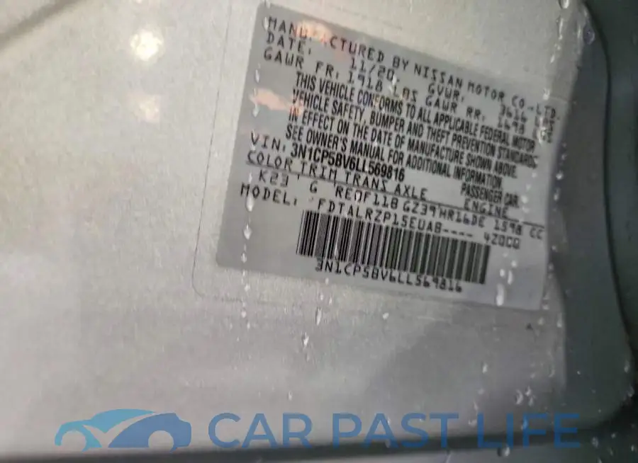3N1CP5BV6LL569816# 13