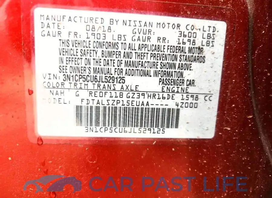 3N1CP5CU6JL529125# 13