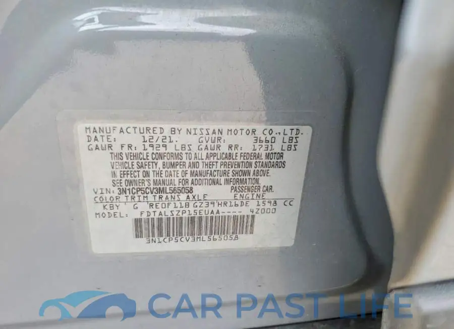 3N1CP5CV3ML565058# 12