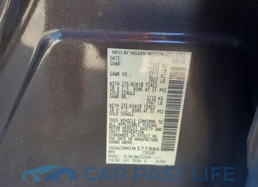 5N1AZ2MH3JN177986# 14