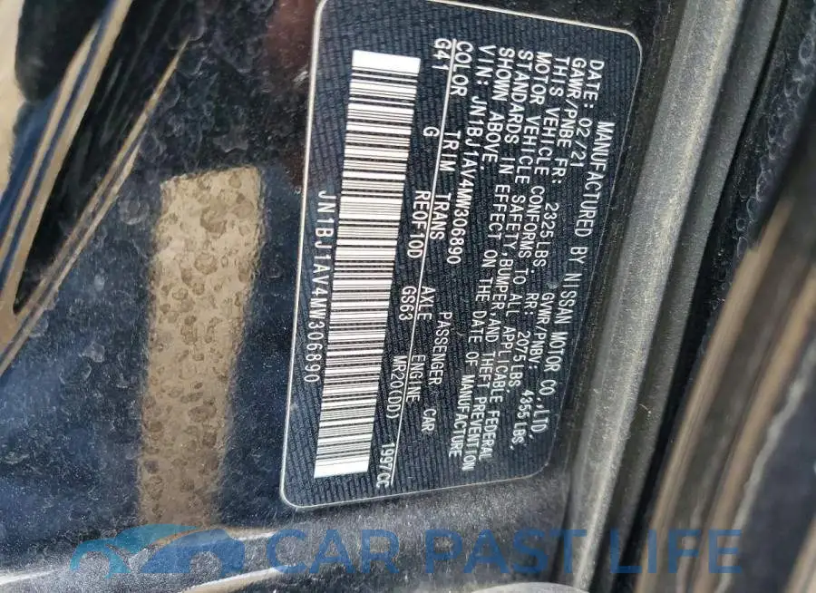 JN1BJ1AV4MW306890# 12