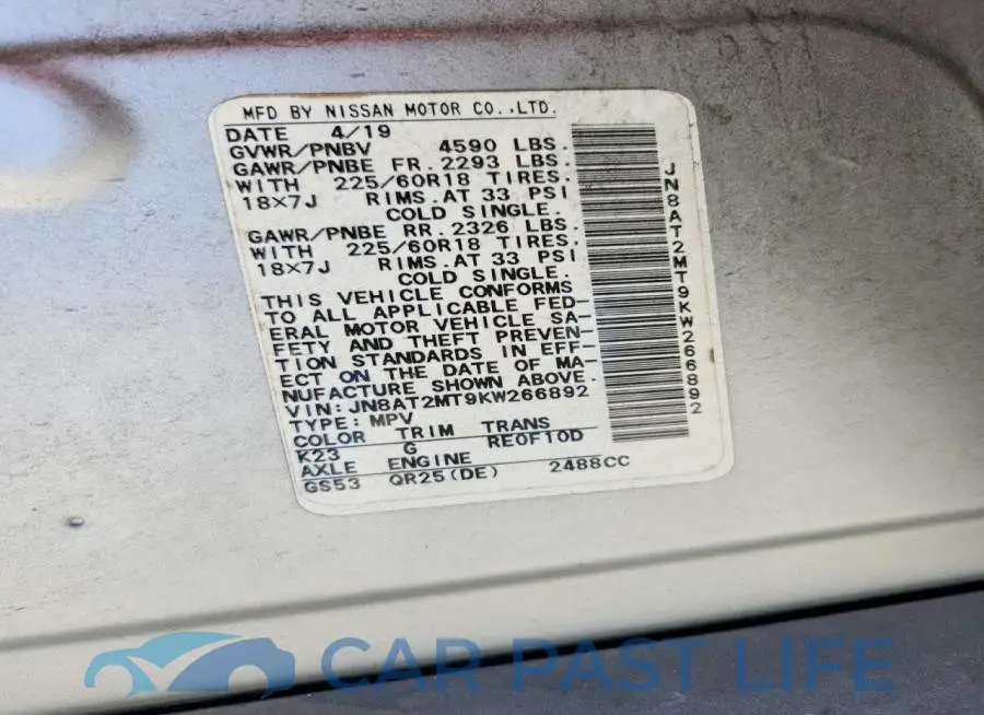 JN8AT2MT9KW266892# 14
