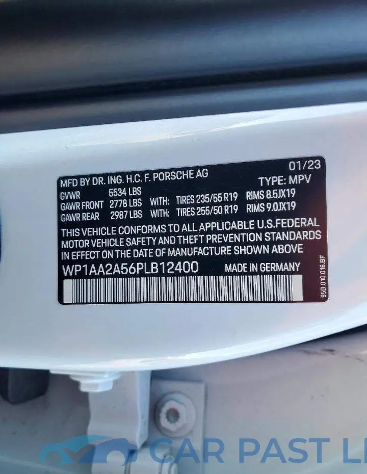 WP1AA2A56PLB12400# 13