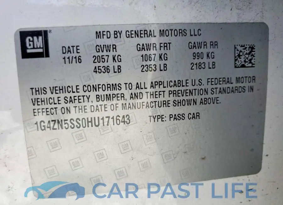 1G4ZN5SS0HU171643# 12