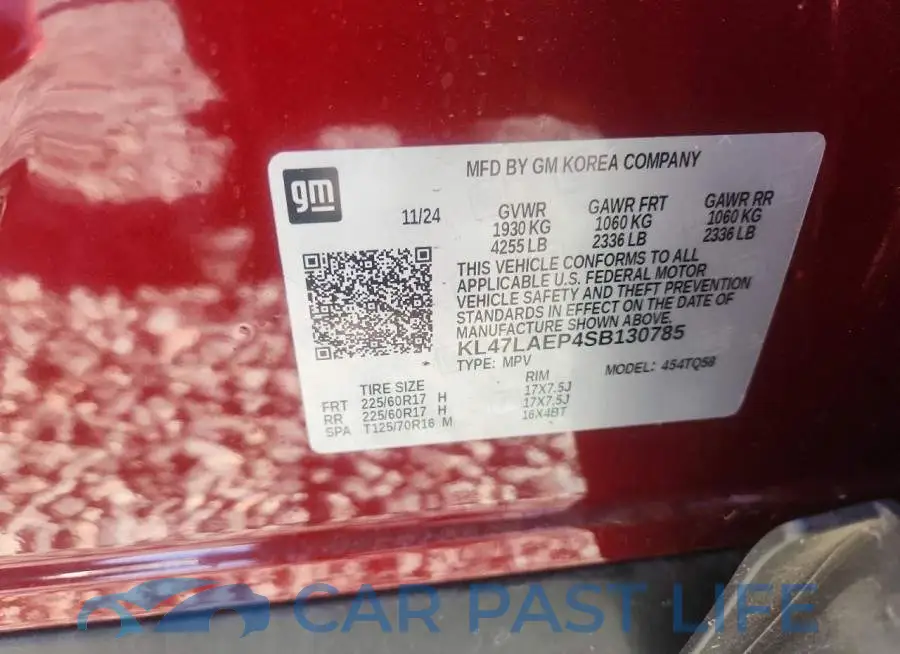 KL47LAEP4SB130785# 12
