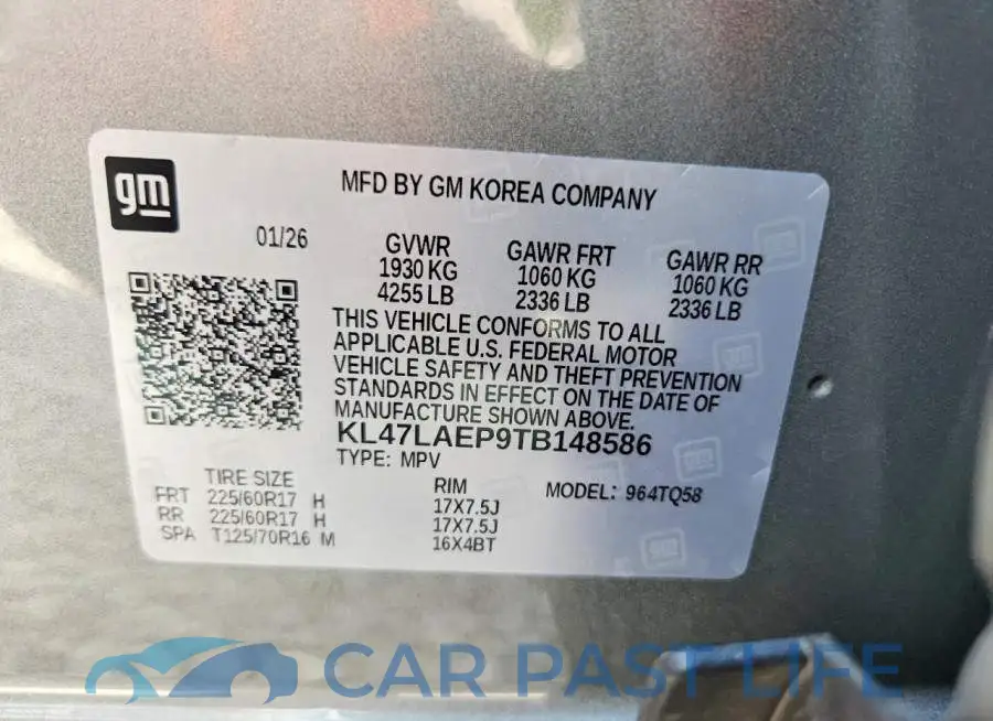 KL47LAEP9TB148586# 12