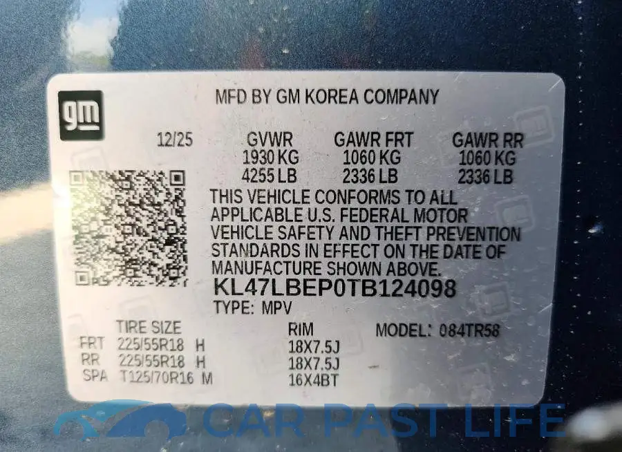 KL47LBEP0TB124098# 12