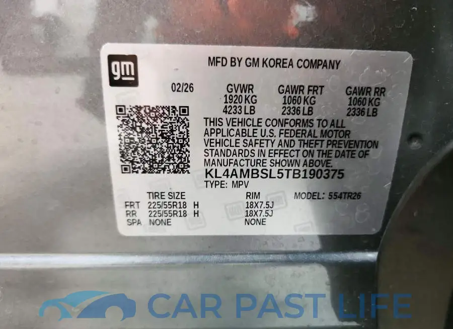 KL4AMBSL5TB190375# 13