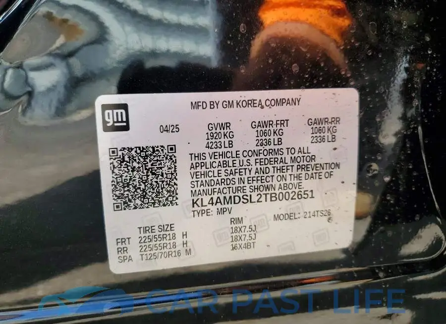 KL4AMDSL2TB002651# 13