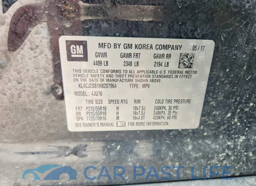 KL4CJ2SB1HB207964# 13