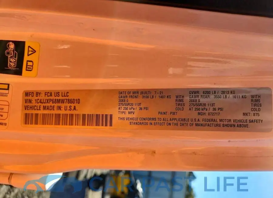 1C4JJXP68MW786010# 12
