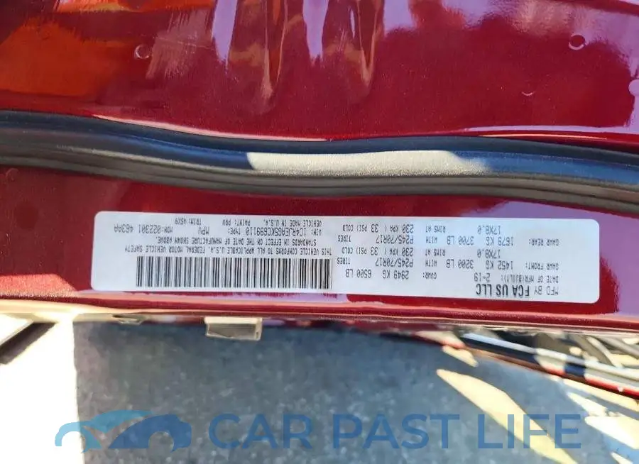 1C4RJEAG5KC699110# 14