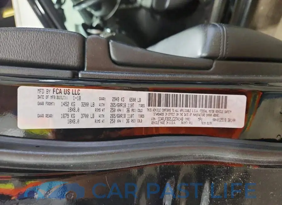 1C4RJFBG5JC274148# 13
