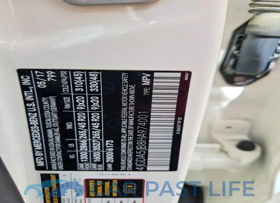 4JGDA5JB8HA974001# 13