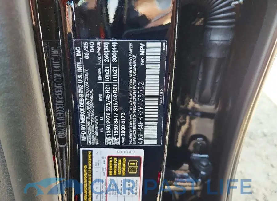 4JGFB4EB3SB478082# 12
