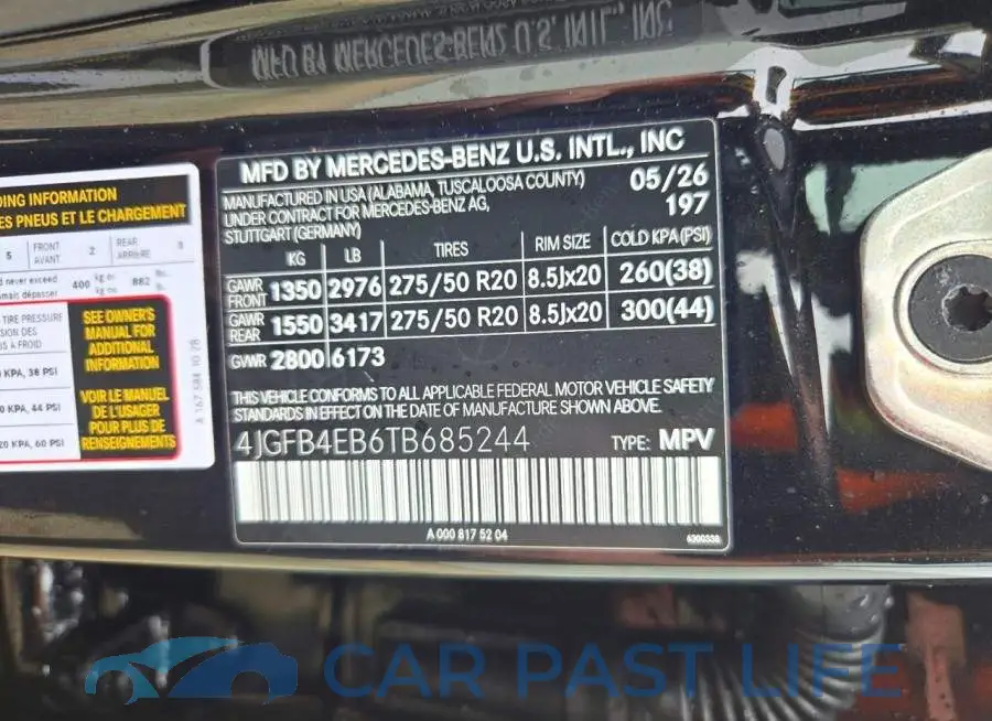 4JGFB4EB6TB685244# 13