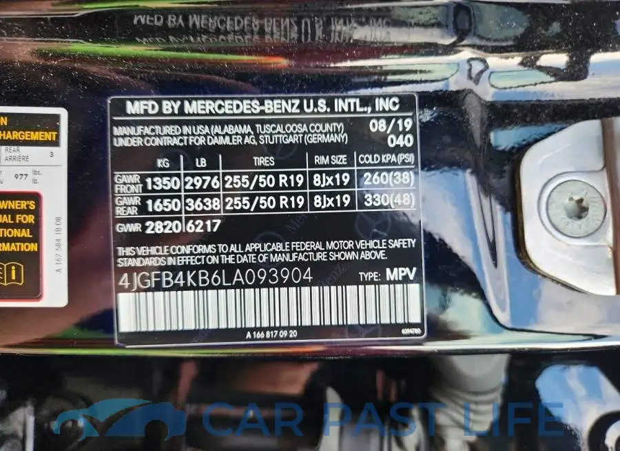 4JGFB4KB6LA093904# 12