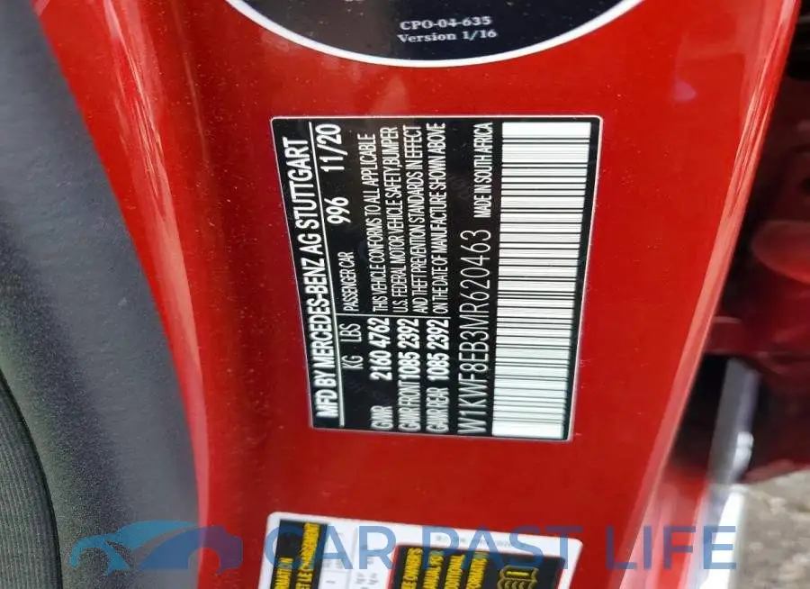 W1KWF8EB3MR620463# 12