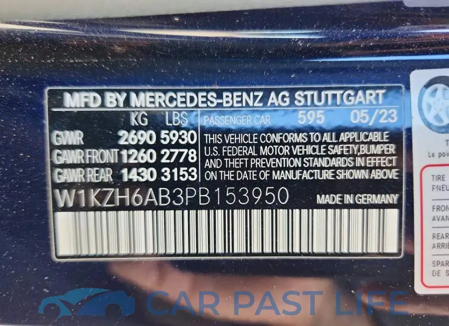 W1KZH6AB3PB153950# 13