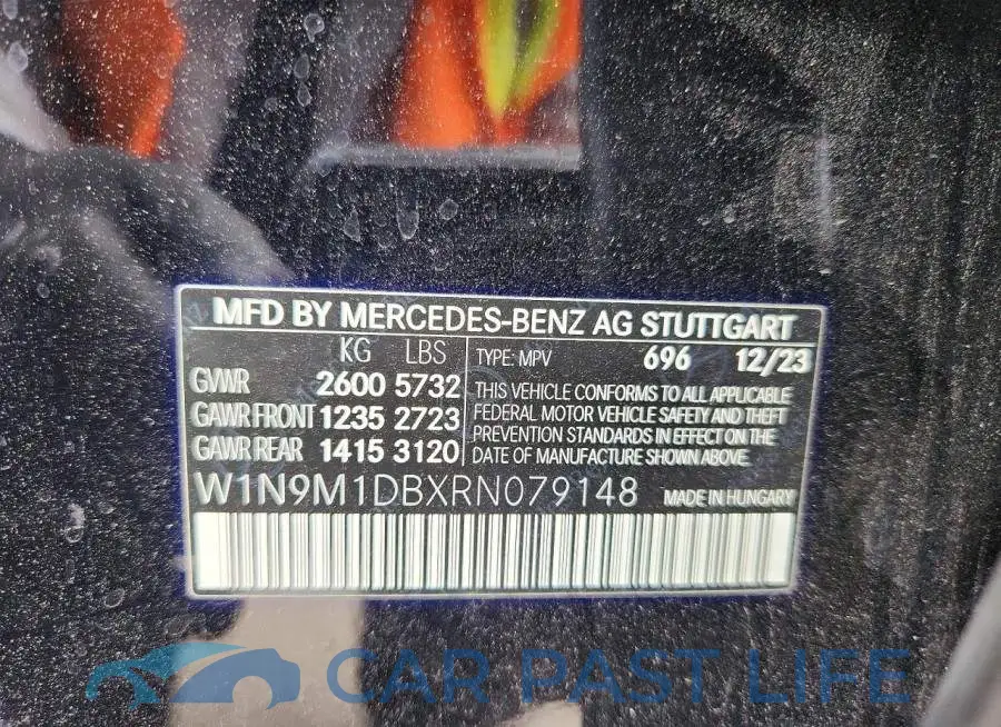 W1N9M1DBXRN079148# 12