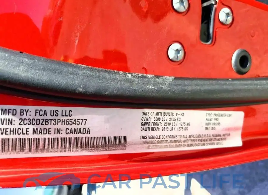 2C3CDZBT3PH654577# 13