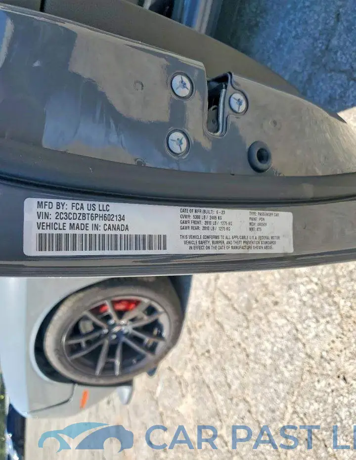 2C3CDZBT6PH602134# 13
